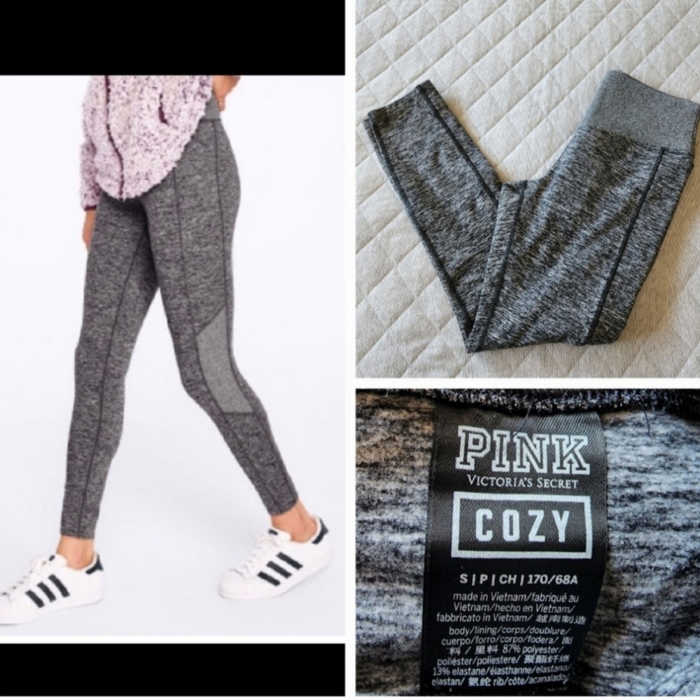 Victoria's Secret PINK Comfy Leggings Size Small in Gray